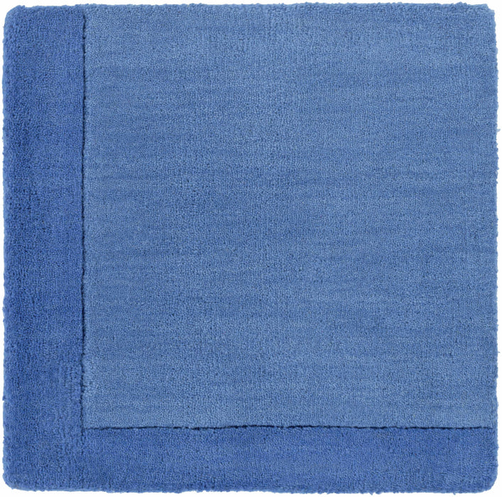 Macedon Blue Bordered Wool Rug