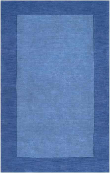 Macedon Blue Bordered Wool Rug
