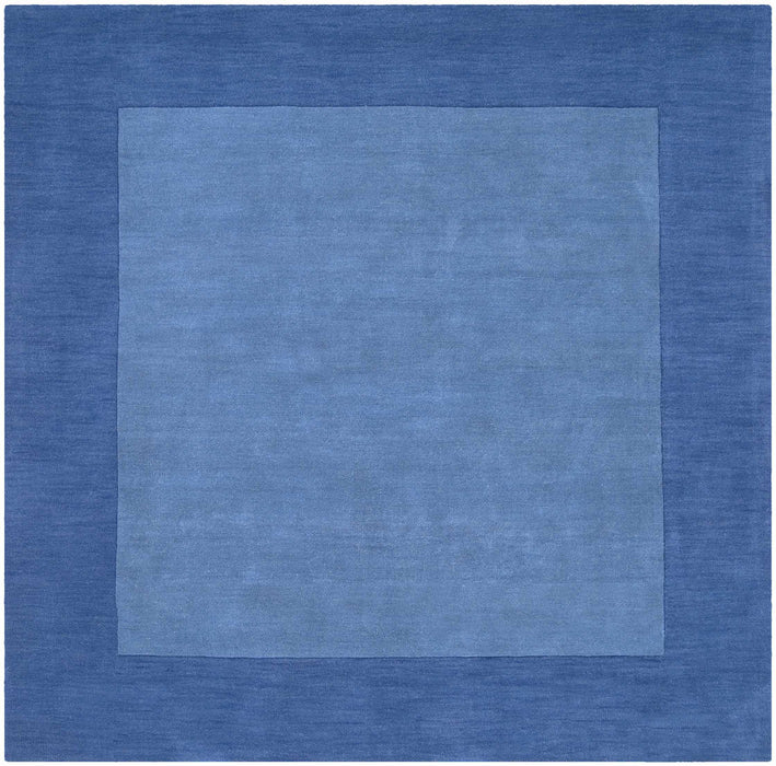 Macedon Blue Bordered Wool Rug