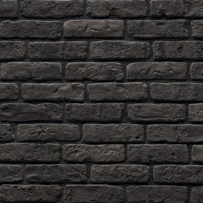 Granulbrick Dark Grey Manufactured Stone Handmade Brick Veneer - Livfloors Collection