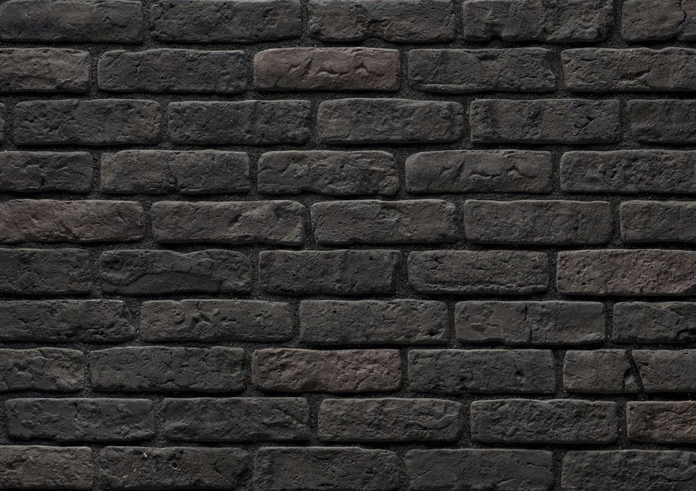 Granulbrick Dark Grey Manufactured Stone Handmade Brick Veneer - Livfloors Collection