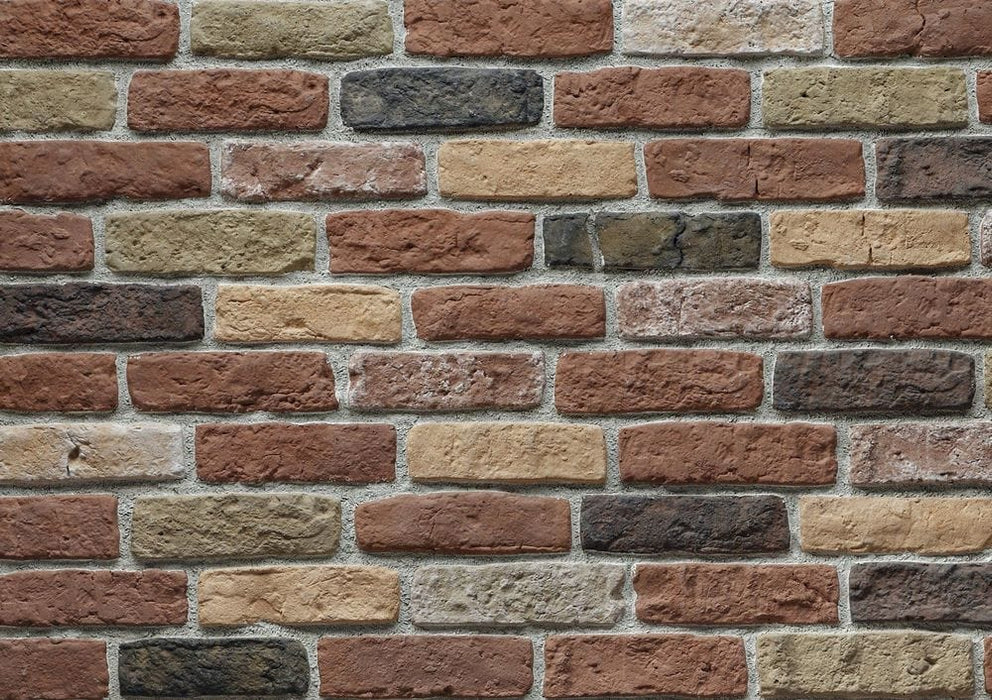 Granulbrick Mix 2 Manufactured Stone Handmade Brick Veneer - Livfloors Collection