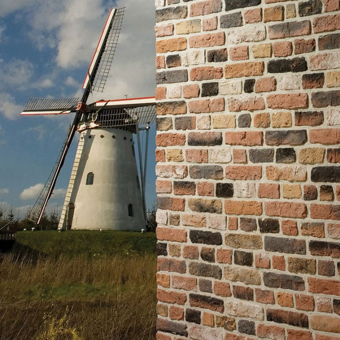 Granulbrick Mix 3 Manufactured Stone Handmade Brick Veneer - Livfloors Collection