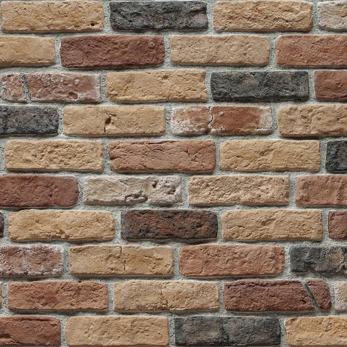 Granulbrick Mix 3 Manufactured Stone Handmade Brick Veneer - Livfloors Collection