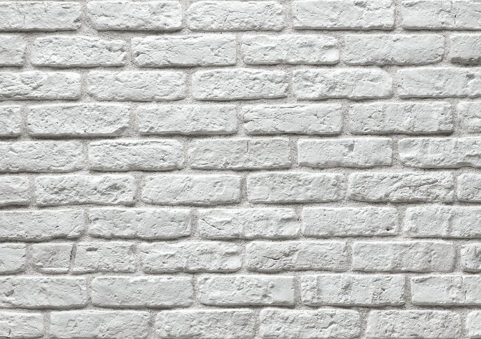 Granulbrick White Manufactured Stone Handmade Brick Veneer - Livfloors Collection