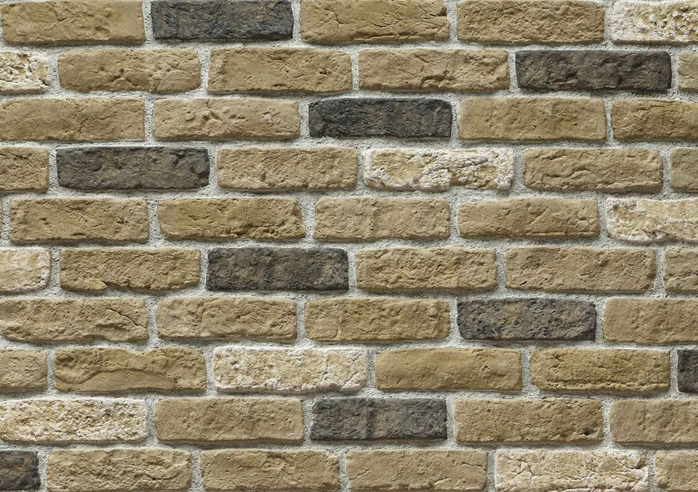 Granulbrick Yellow Manufactured Stone Handmade Brick Veneer - Livfloors Collection