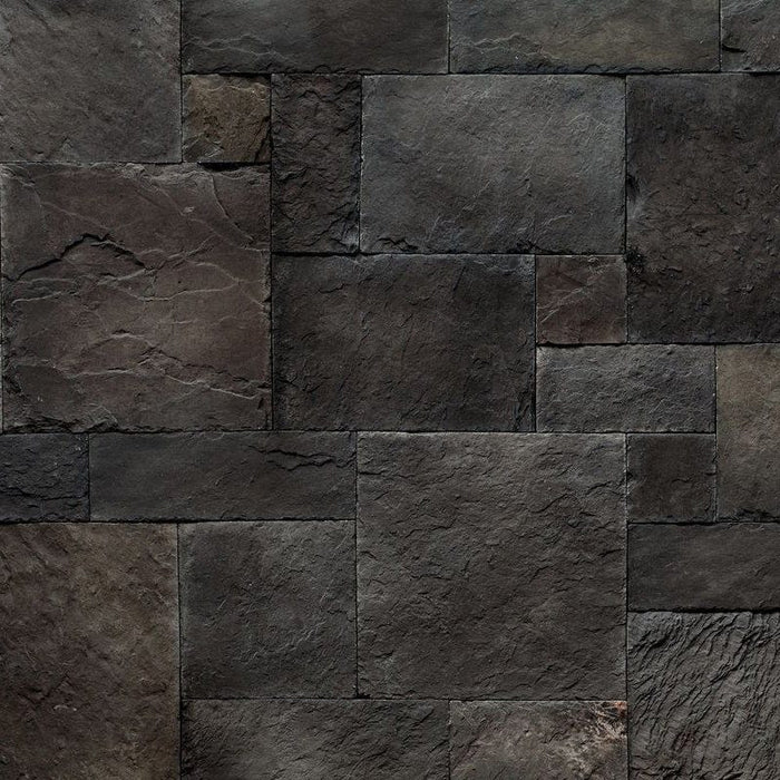 Ashlar Pattern Petra Anthracite Manufactured Stone Handmade Veneer - Livfloors Collection