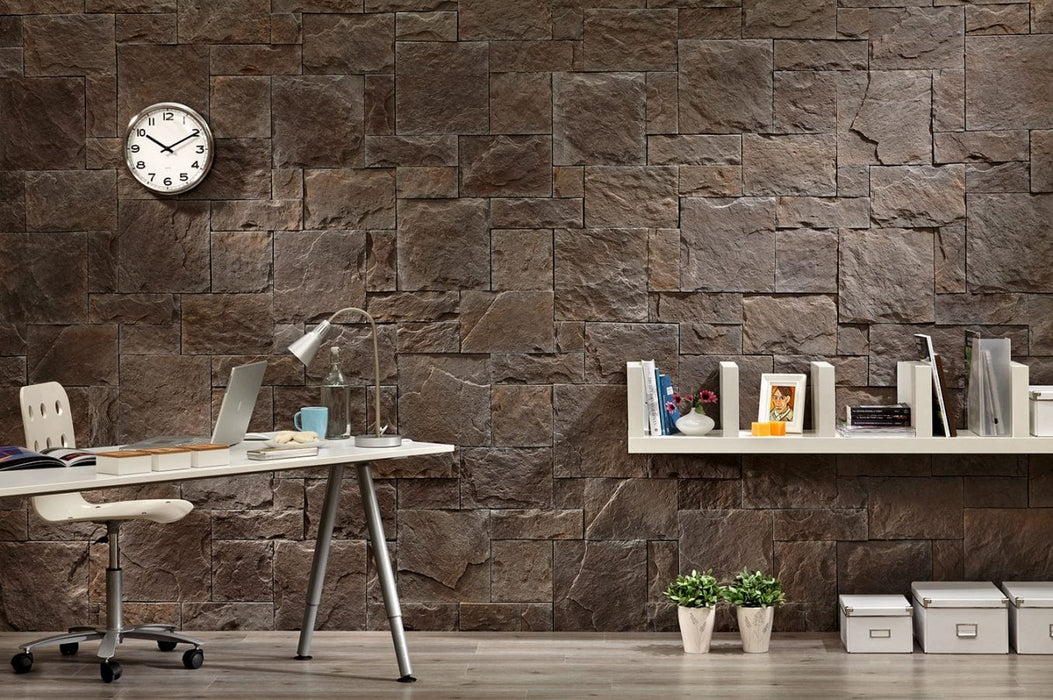 Ashlar Pattern Petra Granat Manufactured Stone Handmade Veneer - Livfloors Collection
