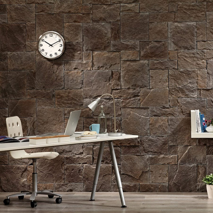 Ashlar Pattern Petra Granat Manufactured Stone Handmade Veneer - Livfloors Collection