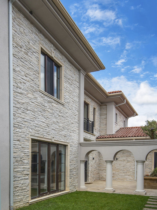 Inka Pearl White Slate Look Manufactured Stone Handmade Veneer - Livfloors Collection