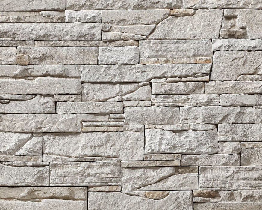Inka Pearl White Slate Look Manufactured Stone Handmade Veneer - Livfloors Collection