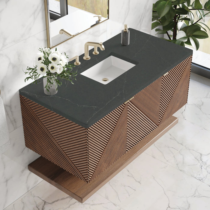 James Martin Marcello 48" Floating Single Bathroom Vanity, Chestnut
