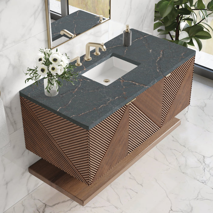 James Martin Marcello 48" Floating Single Bathroom Vanity, Chestnut