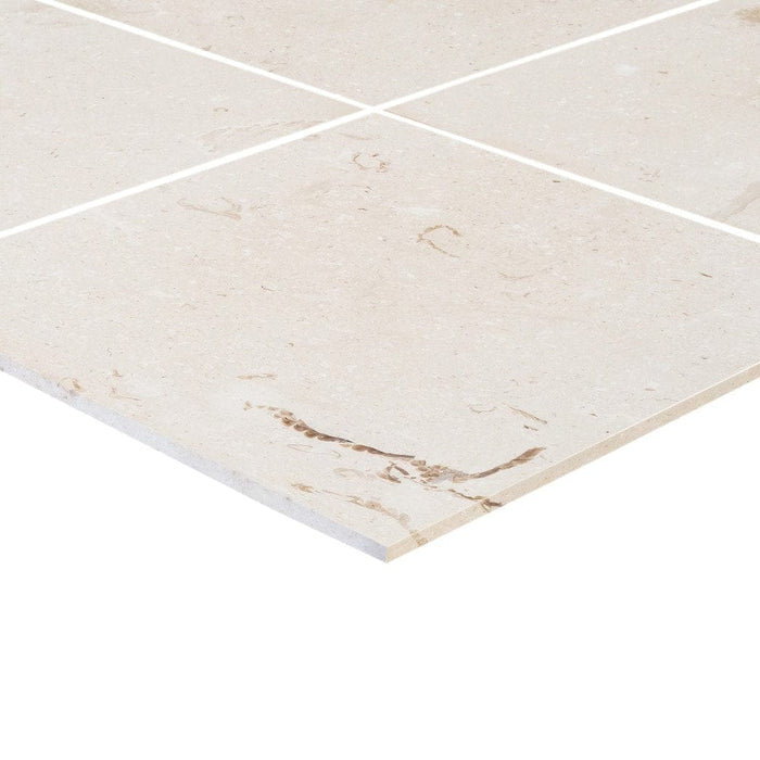 Mayra White Limestone Honed Floor and Wall Tile - Livfloors Collection