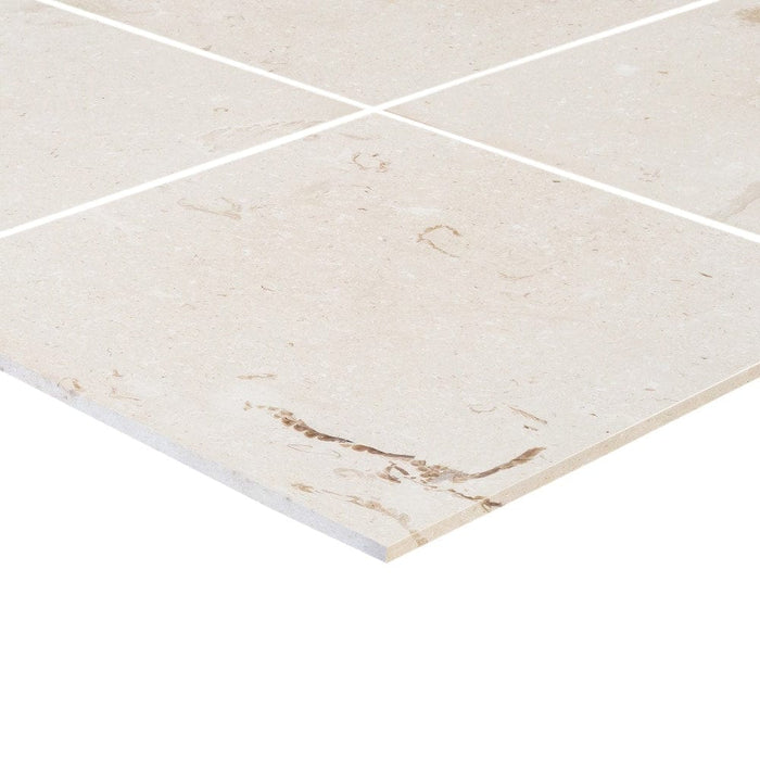 Mayra White Limestone Polished Floor and Wall Tile-Large Format - Livfloors Collection