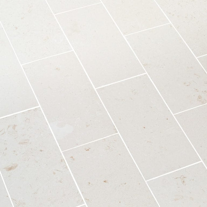 Mayra White Limestone Honed Floor and Wall Tile - Livfloors Collection
