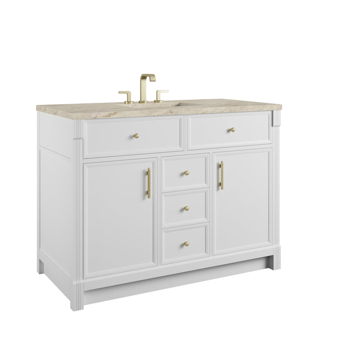 James Martin Bellshire 48" Single Bathroom Vanity, Bright White
