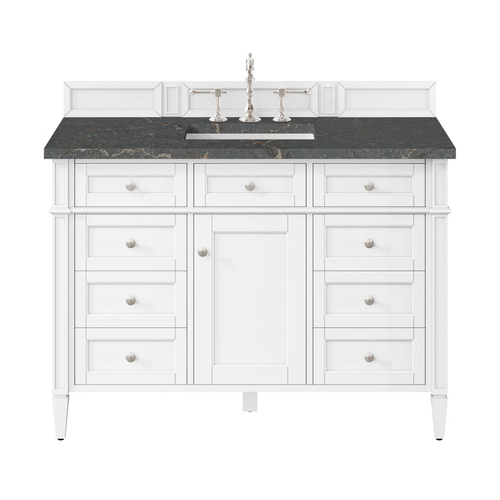 James Martin Brittany 48" Single Bathroom Vanity, Bright White