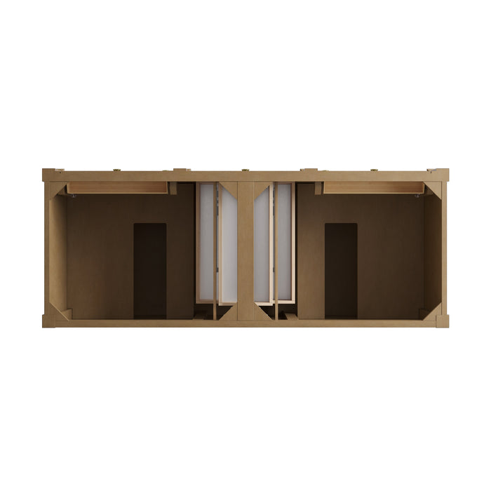 James Martin Brittany 60" Double Bathroom Vanity, Pecan