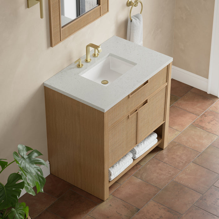 James Martin Solene 36" Single Bathroom Vanity, Seaside Oak