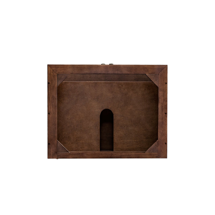 James Martin Amberly 30" Dual Mount Single Bathroom Vanity, Mid-Century Walnut