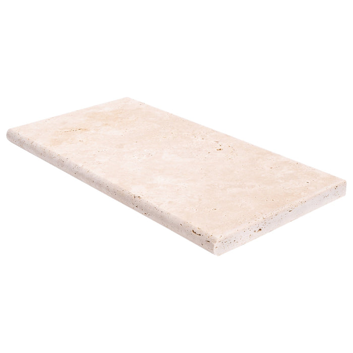 Miletos Ivory 12"x24" Tumbled Travertine Pool Coping - Full Truckload