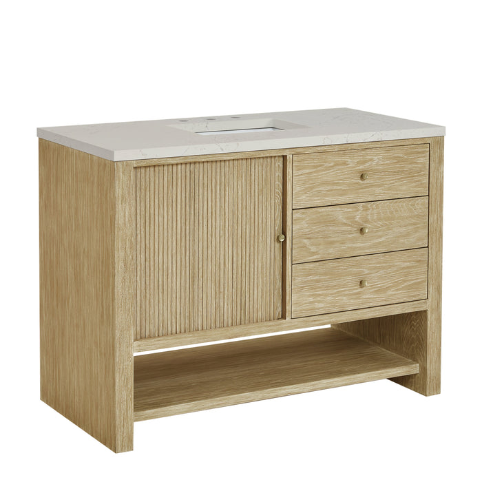 James Martin Marigot 48" Single Bathroom Vanity, Sunwashed Oak