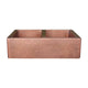 Akicon Double Bowl Custom Farmhouse Apron Copper Kichen Sink — AKS603-C