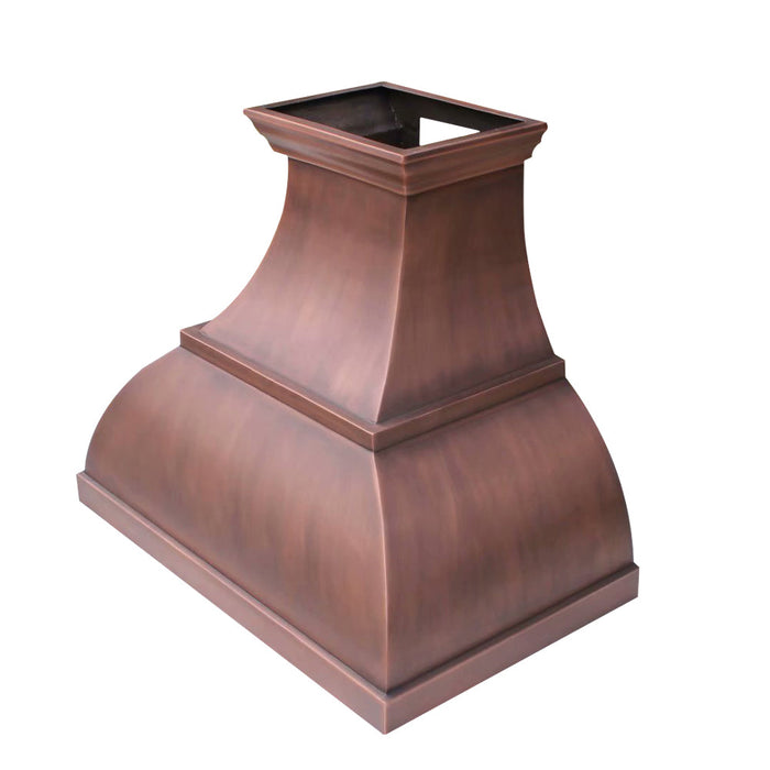 Akicon Custom Handmade Copper Range Hood for Farmhouse Style Kitchens — AKH751BS-C
