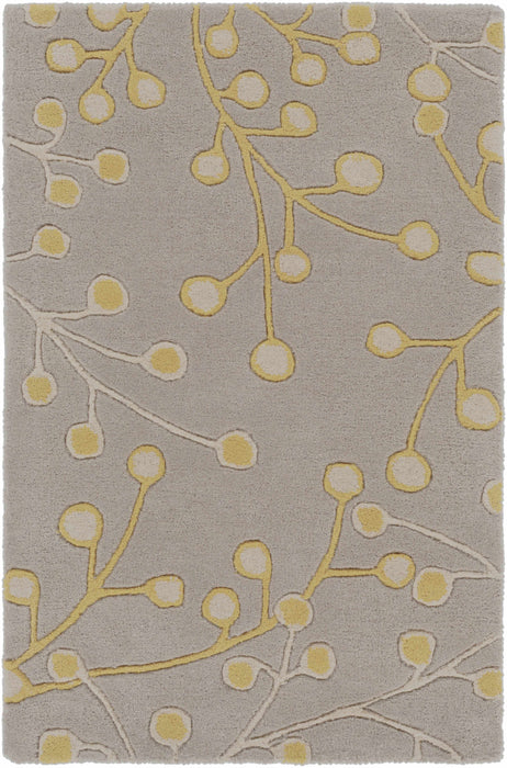 Elsu Mustard Wool Area Rug