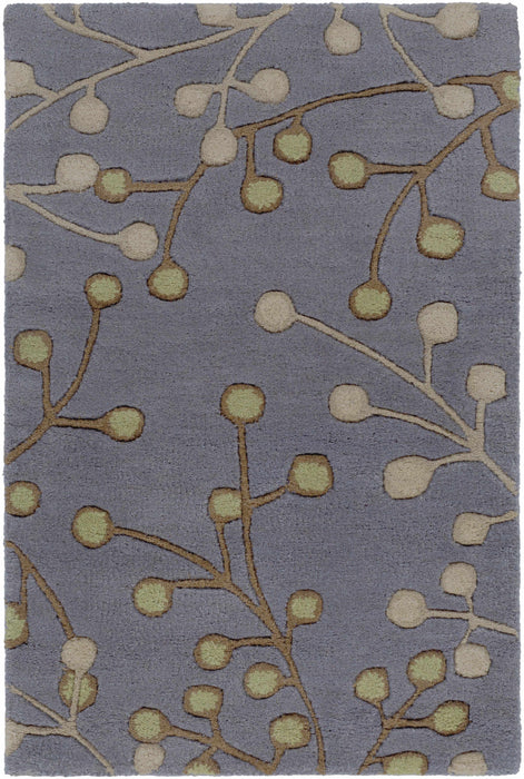 Elsu Brown Beige Wool Rug