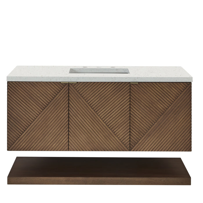 James Martin Marcello 48" Floating Single Bathroom Vanity, Chestnut