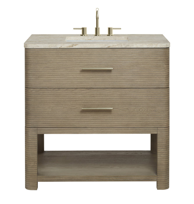 James Martin Lucian 36" Single Bathroom Vanity, Pebble Oak
