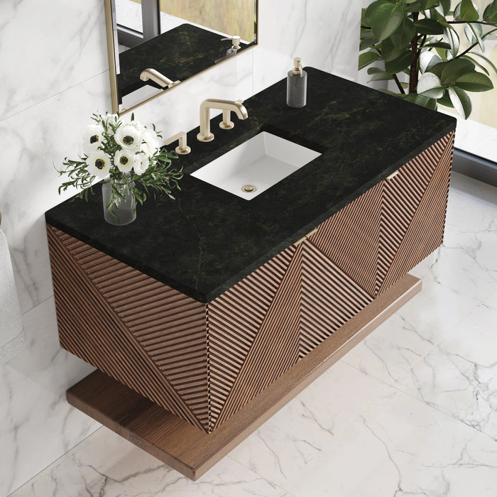 James Martin Marcello 48" Floating Single Bathroom Vanity, Chestnut