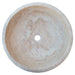 natural stone beige travertine vessel sink honed and filled SKU NTRSTC02 size (D)18" (H)6" top view product shot