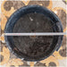 natural stone black marble special design vessel sink surface polished size (D)16" (H)6" (diameter 40.6cm height 15cm) SKU-NTRVS29 product shot diameter measure