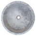 natural stone tundra grey marble round vessel sink polished SKU TMS04 Size (D)16.5" (H)6" top view product shot
