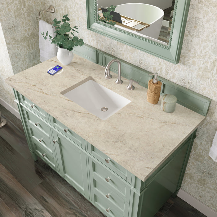 James Martin Brittany 48" Single Bathroom Vanity, Sage Green