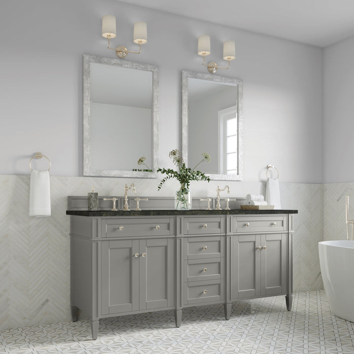 James Martin Brittany 72" Double Bathroom Vanity, Urban Gray