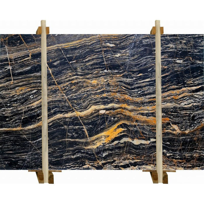 Nero Picasso Black Bookmatching Marble Slabs Polished - Livfloors Collection
