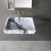 white marble wall mount bathroom vanity sink