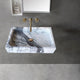 Turkish Marble Rectangular Wall-mount Bathroom Sink - Polished 16x24x5