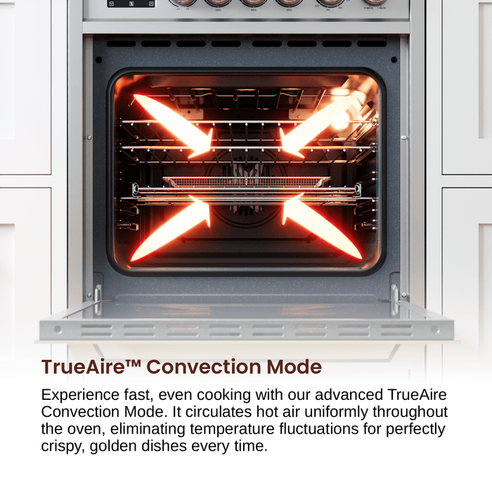 Rangaire 24" Electric Range AirFry Convection Oven Freestanding Stainless Steel RRE241TS