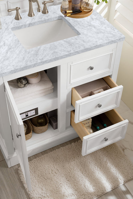 James Martin De Soto 36" Single Bathroom Vanity, Bright White