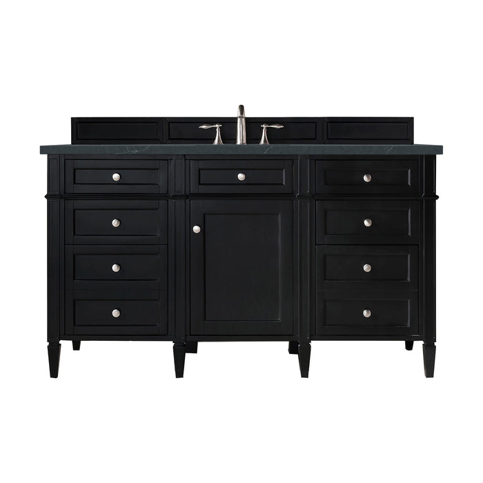 James Martin Brittany 60" Single Bathroom Vanity, Black Onyx