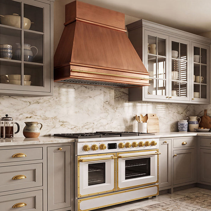 Custom Copper Pyramid Range Hood - CHPR01