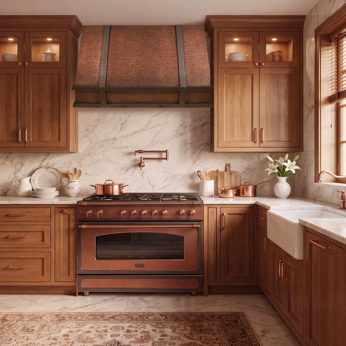 Custom Copper Box Range Hood - CHBX01