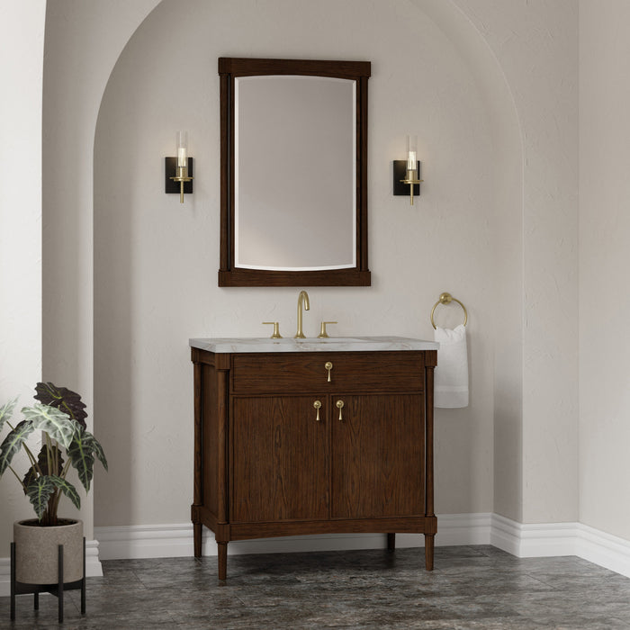 James Martin Kinnsden 36" Single Bathroom Vanity, Sable Oak