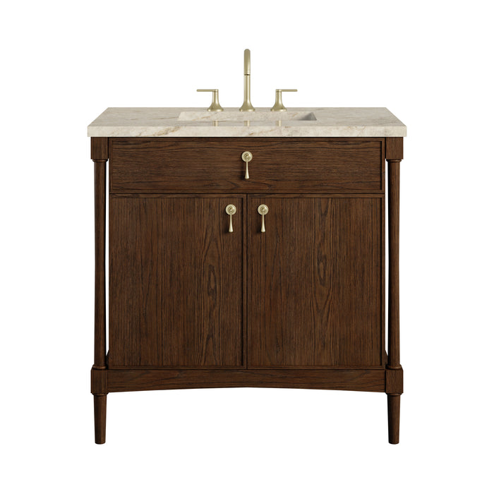 James Martin Kinnsden 36" Single Bathroom Vanity, Sable Oak