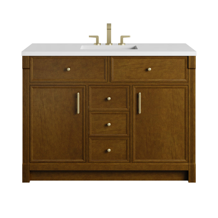James Martin Bellshire 48" Single Bathroom Vanity, Honey Oak